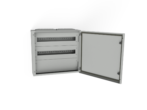 Изображение Moodulkilp REJ, pinnapealne, 48m(2x24), IP44, hall, läbiviikudega, 490x540x145, Raasiku Elekter 