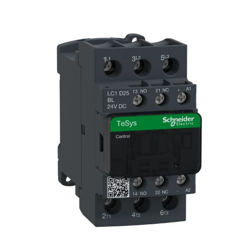 Picture of Kontaktor 3P, 25A, 1NO+1NC, 24VDC 2,4W, Schneider 