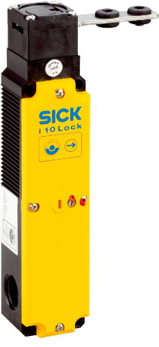 Picture of Turvalüliti I10 lukk, 2NC+2NC, 24VDC, solenoid. lukk, 3xM20, SICK 