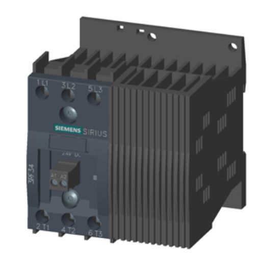Изображение Pooljuhtkontaktor 3RF, 3P, 12.5A/AC51, 48-480 V / 24 V DC, Siemens 
