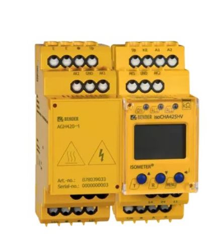 Picture of Isolatsioonikontrollirelee komplekt isoCHA425HV-D4-4(B71036394)+AGH421-1(B78039034), Bender 