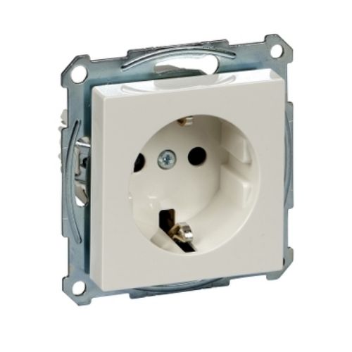 Picture of Pistikupesa 1-ne, maand.-ga, lapsek. valge, vedrukl. süv. IP20, System-M, MERTEN 