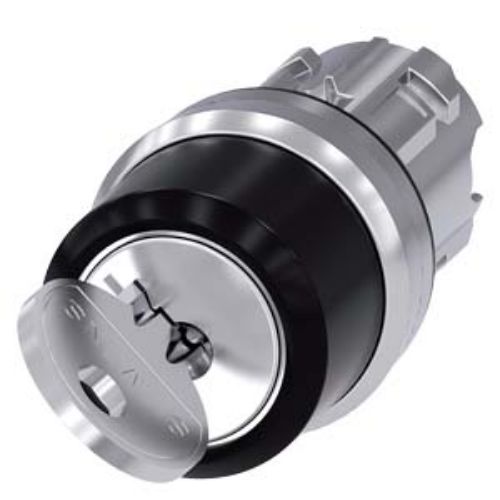 Picture of Selektorlüliti 3SU, 0-1, võti (võti välja 0), metall, RONIS 455, IP66, ilma adapterita, Siemens 