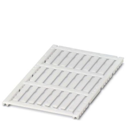 Picture of Marker for end clamp, Sheet, white, unlabeled, 30 x 5 mm, Phoenix 