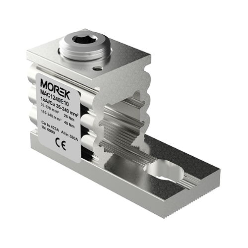 Picture of Seadmeklemm OT240, M12, 1xAl/Cu, 35-240mm², Morek 