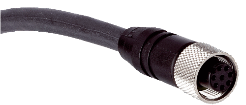 Picture of Andurikaabel PUR + pesa otse, varjestatud ( 10m + M12 8-pin ), SICK 