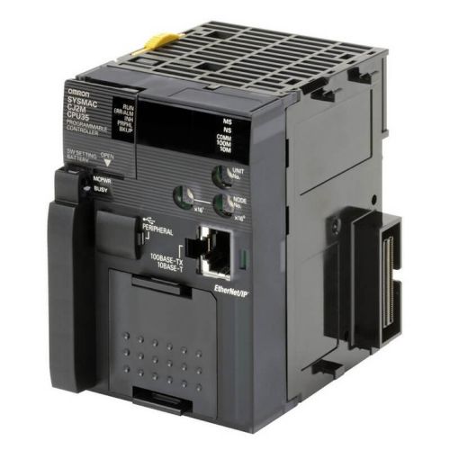 Picture of CJ2M, 5kStep/64kWord,USB, EthernetIP, serial slot opt, +40 I/O 