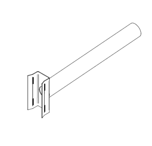 Picture of Erikonsool 1m / 60mm vitskinnitusplaadiga koonilisele mastile 