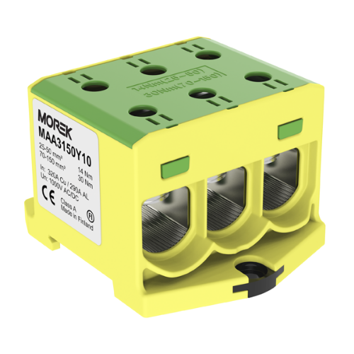 Picture of Hargnemisklemm OTL150-3, ko/ro, 3xAl/Cu 25-150mm², 1000V, Morek 