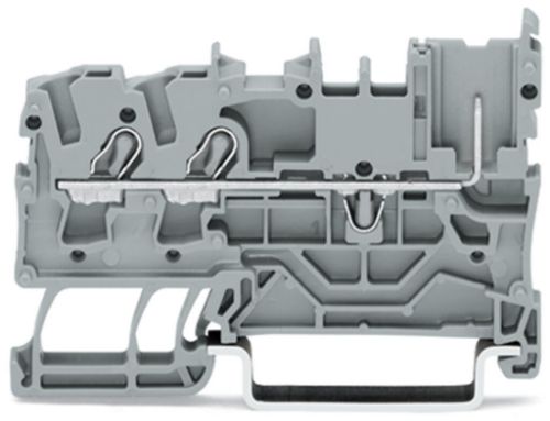 Picture of Vedruklemm  2.5mm² (1 sisse/2 välja), 24A, hall, WAGO 
