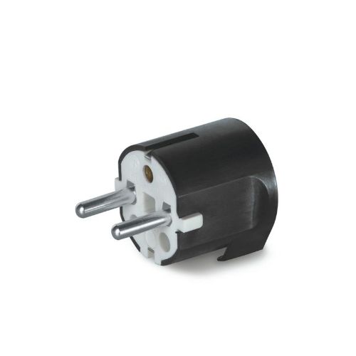 Picture of Pistik 16A 2P+E 230VAC IP20 must, nurk, juhe alt, Schuko, SCAME 