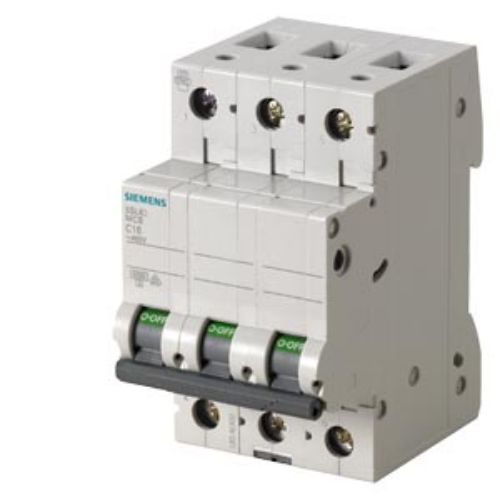 Picture of Moodulkaitselüliti 5SL6, 3P, 16A, C, 6kA, Siemens 