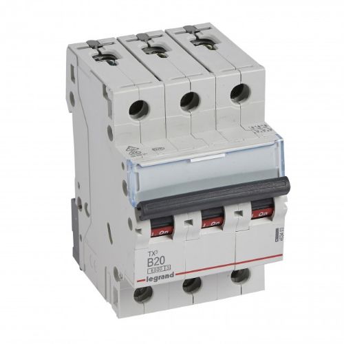 Picture of Moodulkaitselüliti TX3, 3P, 20A, B, 6kA, Legrand 