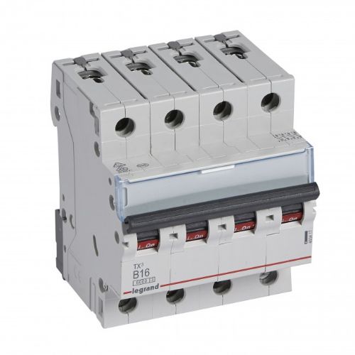 Picture of Moodulkaitselüliti TX3, 4P, 16A, B, 6kA, Legrand 