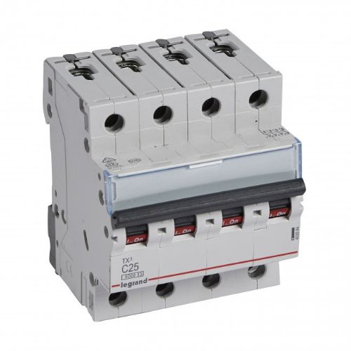 Picture of Moodulkaitselüliti TX3, 4P, 25A, C, 6kA, Legrand 