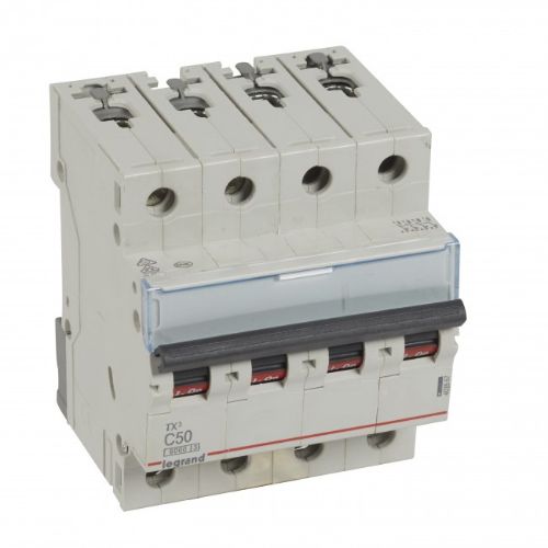 Picture of Moodulkaitselüliti TX3, 4P, 50A, C, 6kA, Legrand 