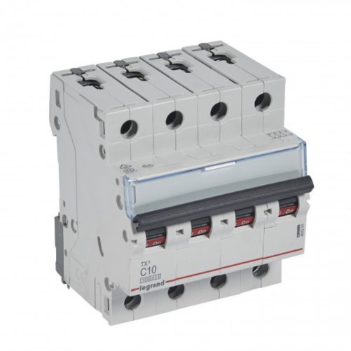 Picture of Moodulkaitselüliti TX3, 4P, 10A, C, 10kA, Legrand 