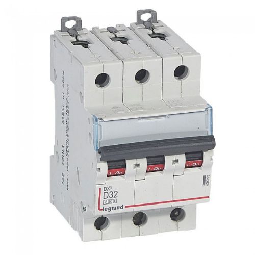 Picture of Moodulkaitselüliti DX3, 3P, 32A, D, 6kA/10kA, Legrand 