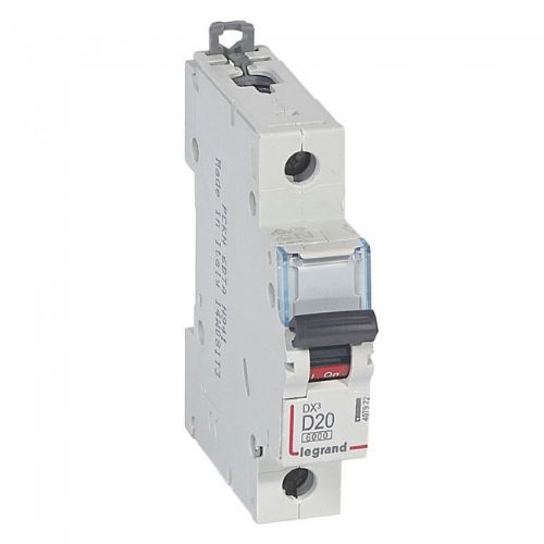 Picture of Moodulkaitselüliti DX3, 1P, 20A, D, 6kA/10kA, Legrand 