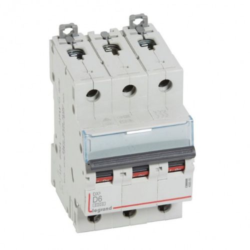 Picture of Moodulkaitselüliti DX3, 3P, 6A, D, 6kA/10kA, Legrand 
