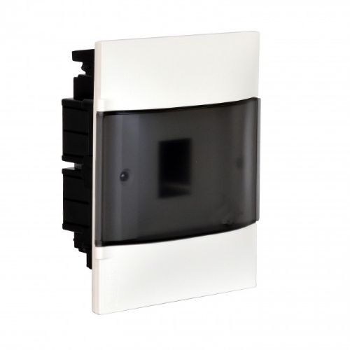 Picture of Süvistatav moodulkilp kiviseina Practibox S, transparent uks 4m, IP40, PE/N latiga,, Legrand 