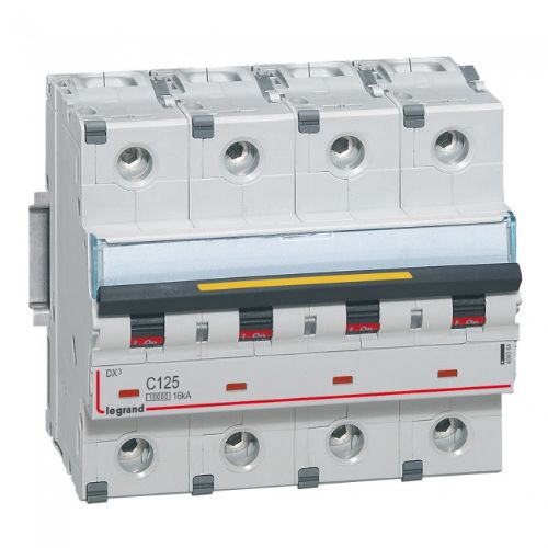 Picture of Moodulkaitselüliti DX3, 4P, 125A, C, 10kA/16kA, 6mod, Legrand 