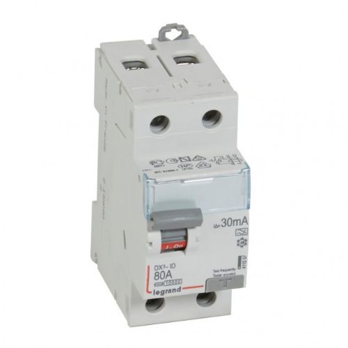 Picture of Rikkevoolukaitse DX3-ID, 2P, 80A, A, 30mA, Legrand 