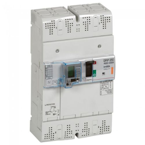 Picture of Kompaktkaitselüliti+RCD DPX3-250, 4P, 250A, TM vabasti 0.8-1In, Im=5-10In, 25kA, Legrand 
