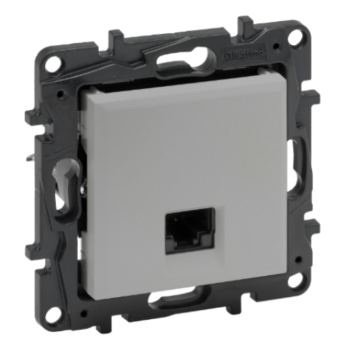 Picture of Arvutipesa 1xRJ45 UTP Cat.6, alumiinium, süv. NILOE STEP, LEGRAND 