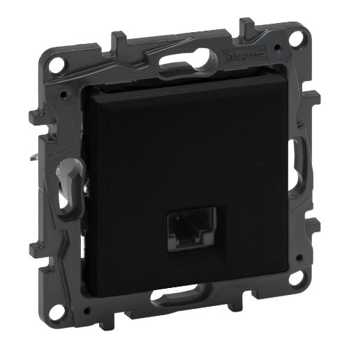 Picture of Arvutipesa 1xRJ45 UTP Cat.6, must matt, süv. NILOE STEP, LEGRAND 