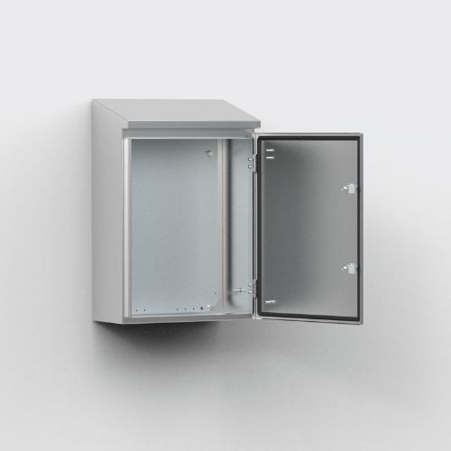 Picture of Roostevaba metallkilp katusega 400x300x155 IP66 mont.plaadiga, nVent Hoffman 