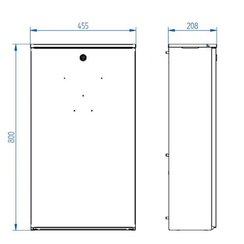 Picture of HELK2 kilbi korpus, 800x450x215mm, Harju Elekter 