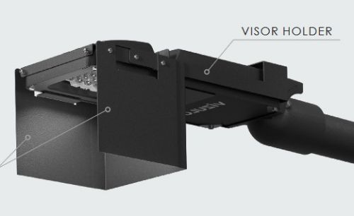 Picture of Micro Martin visor holder, RAL 9007