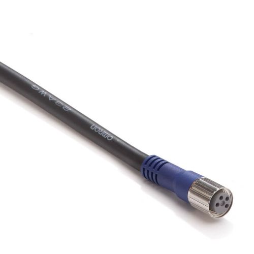 Picture of Andurikaabel PVC + pesa otse, A-coded, ( 5m + M8 4-pin ), Omron 