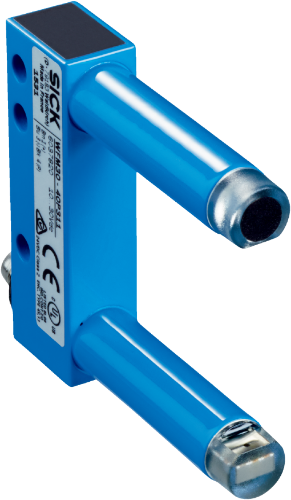 Picture of Fotoandur Kahvel WFM, 10x70x77.5mm, PNP, Dark switching, IP67, pistik M8 3-pin, SICK 