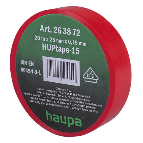 Picture of PVC Isoleerteip Punane 20m25mm -30c-+105c UV-kindlam Haupa 