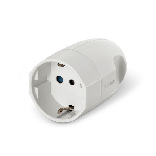 Изображение Jätkupesa 16A 2P+E 230VAC IP20 valge, Schuko, SCAME 