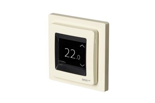 Picture of Termostaat Devireg Touch kreem 16A 5...45C põrand, 5...35C õhk, DEVI 