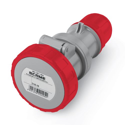 Picture of Jätkupesa 16A 4P 6H 400VAC IP67, CEE, Optima, SCAME  