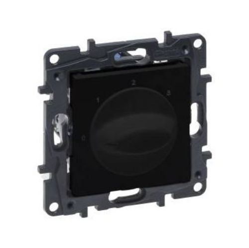 Picture of Ventilaatorilüliti 0-1-2-3 , AC23 2,5kW must matt, NILOE STEP, LEGRAND 