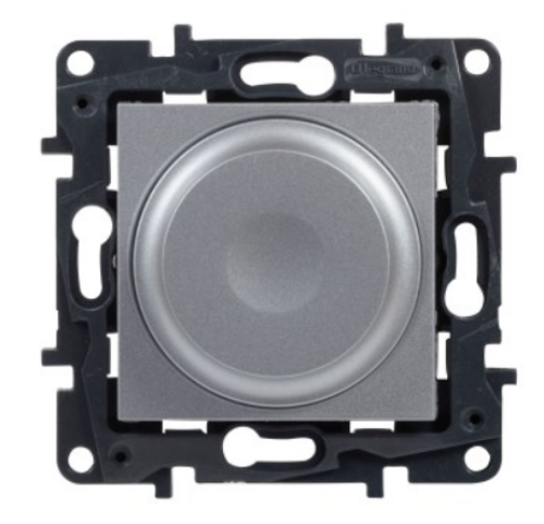 Изображение Dimmer pöördnupuga, 5-300W universaal, alumiinium, kruvikl., süv. NILOE STEP, LEGRAND 