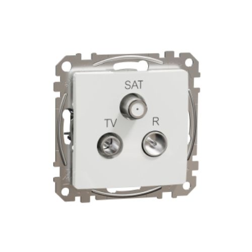 Picture of Antennipesa, TV-R-SAT lõpp 4dB, valge, SEDNA DESIGN 