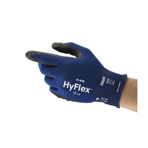 Picture of Nailon töökindad, üliõhukesed, suurus 11/XXL, Ansell HyFlex 11-816 