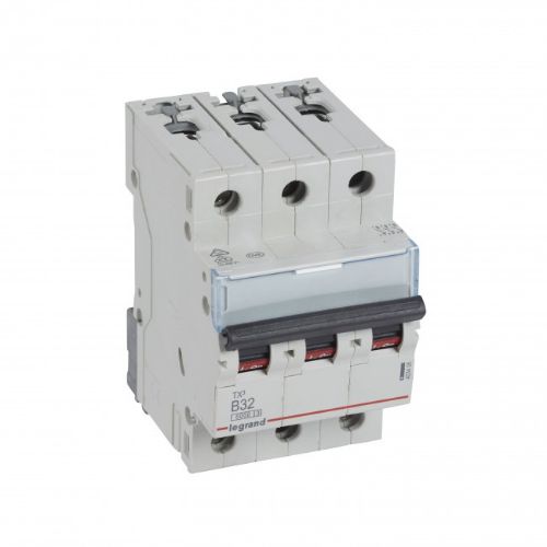 Picture of Moodulkaitselüliti TX3, 3P, 32A, B, 6kA, Legrand 