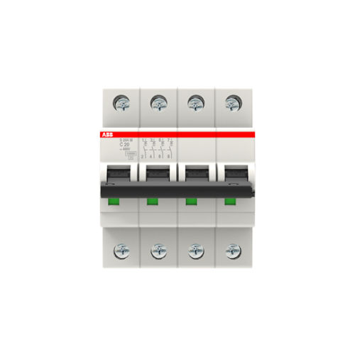 Изображение Moodulkaitselüliti S200M, 4P, 20A, C, 10kA, ABB 