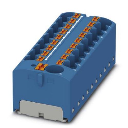 Изображение Jaotusklemm PTFIX 10mm²/18x4mm², sinine, (lisada DIN adapter 3274054), Phoenix 