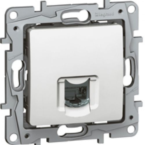 Изображение Arvutipesa 1xRJ45 UTP Cat.6, valge, süv. NILOE, LEGRAND 