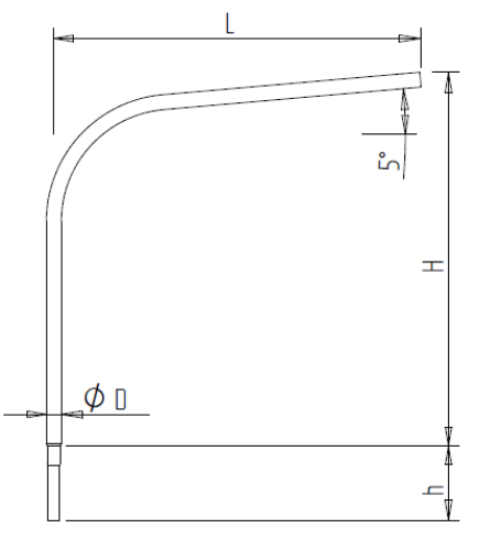 Изображение Konsool P- L1m 60/48mm 