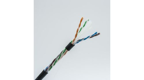Изображение Arvutikaabel väli UTP Cat.6 4x2xAWG23 T305, must (400104/400172) 