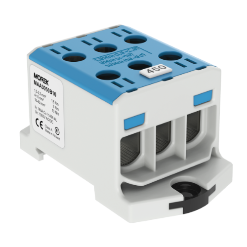 Изображение Hargnemisklemm OTL50-3, sinine, 3xAl/Cu 1.5-50mm², 1000V, Morek 